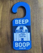 Star Wars R2-D2 Beep Boop | Stormtrooper: Access Denied Blue Gray Door Handle picture