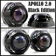 2x Black Apollo 2.0 Flat HID LED Retrofit Projector Shroud 2.5