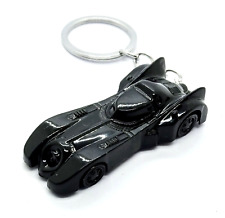 BATMOBILE KEYCHAIN Black Batman Metal Car Comic Superhero Key Chain/Keyring picture