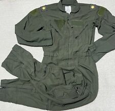 Carter Indust. Type 1 Class Sage Green 1590 Coveralls Flyers CWU-27/P 34R S EUC picture