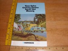 Hayden Transmission & Engine Oil coolers parts auto catalog products 1972 mini picture