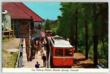 Cog Railway Station Manitou Springs Colorado Postcard Travel Vtg 1979 I MADE IT picture