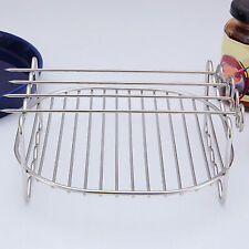 2-Tier Air Fryer Rack Stainless Steel Holder Baking Tray Kitchen Steaming Rack picture