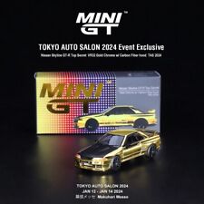 MINI GT Nissan Skyline GT-R Top Secret VR32 Gold Tokyo Auto Salon 2024 Limited picture