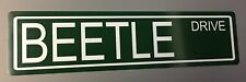 BEETLE METAL STREET SIGN FITS VW VOLKSWAGEN BUG MANCAVE GARAGE BAR SHOP picture