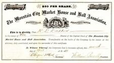 Mountain City Market House and Hall Association, Pottsville, Pennsylvania - Stoc picture