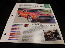 1967-1970 Ford Mustang Shelby GT500 Spec Sheet Brochure Photo Poster 1969 1969 picture