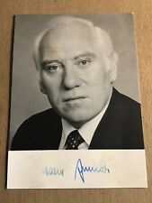 Walter Arendt, Germany 🇩🇪 Minister of Labour 1969-1976 hand signed picture