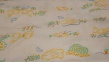 Vintage Cotton Knit Fabric Material Baby Child Print NOS 64x64 Blanket Clothing picture