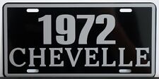 1972 72 CHEVELLE METAL LICENSE PLATE SS SUPER SPORT 327 350 396 454 CONVERTIBLE picture