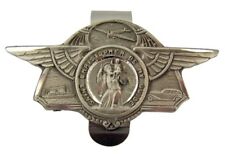 Pewter Saint Christopher Be My Guide Boat Plane Car Visor Clip, 2 7/8 Inch picture