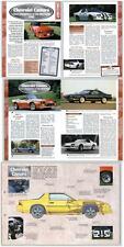 Chevrolet Camaro - 1980-1990 - A Century Of Cars - Hachette 2 Pages picture