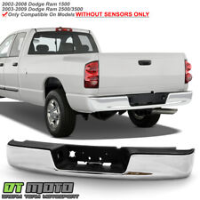 2002-2008 Dodge Ram 1500 03-09 2500 3500 Chrome Complete Rear Bumper Assembly picture