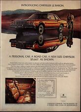 1970's Vintage ad Chrysler Lebaron retro Car Auto Vehicle maroon    02/14/23 picture