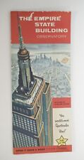 Vintage Empire State Building (New York) Official Fold-out Flyer picture