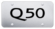 Infiniti Brushed Stainless Steel Plate Laser Etched Q50 picture