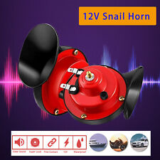 2x 12V Super Loud Car Horn high and low two-tone Waterproof Durable picture