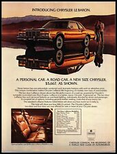 1977 Magazine Car Print Ad - Chrysler Le Baron 2 Door Medallion A6 picture
