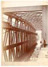 England, Barton Bridge and Aqueduct Vintage Albumen Print Albumin Print  picture