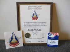 '81 NASA MSFC THIOKOL 1st SHUTTLE FLIGHT STS-1 CERT FLOWN METAL COIN+DECAL+BADGE picture