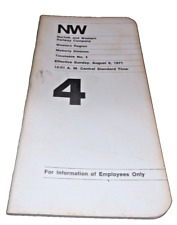 AUGUST 1971 NORFOLK & WESTERN N&W MOBERLY DIVISION EMPLOYEE TIMETABLE #4 picture