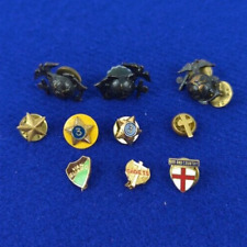 10x Lot Vintage Militaria Marines Faith God Country Pins Screw-Back Assorted #G2 picture