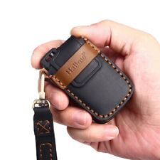 Leather Smart Car Key Cover Case Fob Holder for Toyota 4 Runner Tundra Tacoma picture