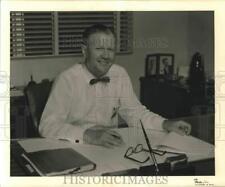 1957 Press Photo Texas Butadiene & Chemical Corp.'s Chief Engineer Tom Pierson picture