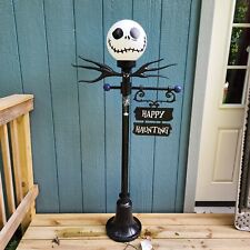 Gemmy Nightmare Before Christmas 5ft Fire & Ice JACK Halloween LED Lamp Post picture