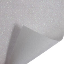 1x Glitter Felt Fabric Rolls 1mx90cm White Sewing Craft Tool Hobby Art picture