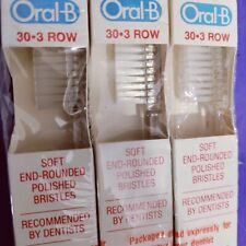 3 Vintage Oral B Toothbrushes 30 3 Row. 