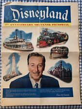 1955-1956 Disneyland First Anniversary Souvenir Pictorial Authentic Walt Disney picture