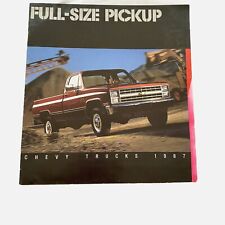1987 Chevy Full-Size Pickup Original Vintage Large Brochure Booklet 16 Pages picture