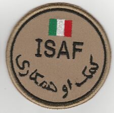 ISAF. AFGHANISTAN. NATO forces ITALY patch DESERT 'N' VLCRO picture