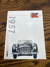 Vintage 1957 TRIUMPH TR3 CAR Dealer Showroom Sales Brochure ~ Automobile picture