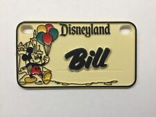 Vintage Plastic 1980's Disneyland Walt Disney Prod Bicycle License Plate- Bill picture