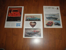 THREE SHELBY COBRA GT 350/500 ADS &MUSTANG AD--1967/68-Very Fine PrintS picture