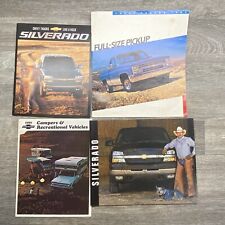 Lot Of 4 Chevrolet Truck Sales Brochure 1969, 1986,  2000, 2002 Silverado Camper picture