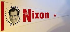 RICHARD M.NIXON 1968 PRESIDENTIAL VINTAGE POLITICAL FULL SIZE PENNANT NEW/MINT picture