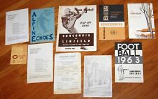 Vintage Concordia College football homecoming programs 1965 1964 1963 1962 picture