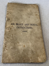 1892 Air Brake And Signal Instructions Booklet Master Car American Railway picture