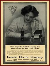 1912 General Electric New Metal Sign: Electric Car Home Charger, 100yrs B4 Tesla picture