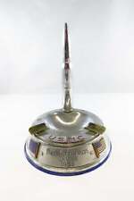 USMC 1958 Mediterranean Cruise Chrome Ashtray with Bullet Lighter picture