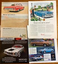 Lot of 4 Ford original print ads 1953 1963/64 1971 & 1980 picture