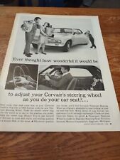 1966 Chevrolet Corvairs Adjusting Steering Wheel Magazine Ad picture