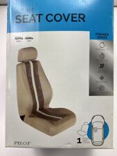 PILOT SC-670 Azure Tan Seat Cover, Does One Seat, For Low Back Car & SUV Seats picture