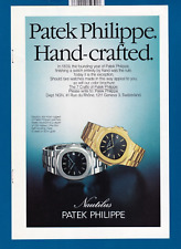 Patek Philippe Nautilus Hand-Crafted Watch Original 1978 Vintage Print Ad  picture