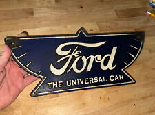Henry Ford Plaque Sign Patina Hotrod Mustang F150 Auto Truck Cast Iron 3+ POUNDS picture