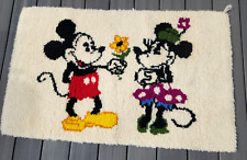 Disney Latch Hook Rug Mickey & Minnie Mouse Handmade Carpet Kit Complete 45