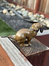Rare Vintage Rosenthal Squatting Dachshund  Porcelain Dog Figurine picture